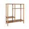 Hello Honey Tiered Shelf with Beveled Shelves and Doweled Legs, Walnut Finish